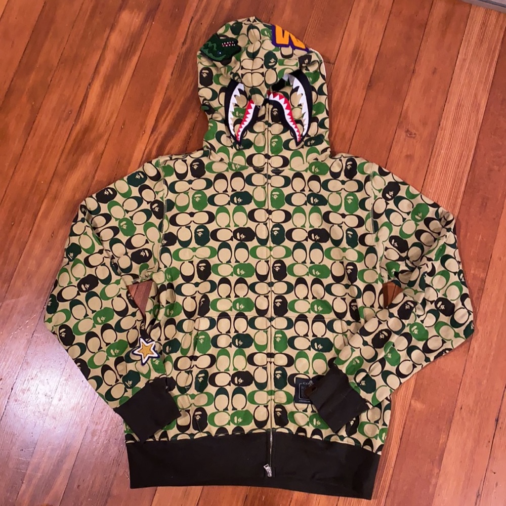 BAPE x Coach Shark Full Zip Hoodie - Picture 5 of 6